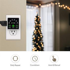 img 2 attached to 🕒 BN-LINK Smart Digital Countdown Timer: Reliable 3-Prong Outlet for Lamps, Light, and Home Appliances, 15A/1875W ½ HP ETL Listed
