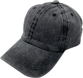 img 4 attached to Waldeal Adjustable Baseball Cap 🧢 for Toddlers - Distressed Boys' Accessory