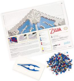 img 1 attached to 🛡️ Perler Nintendo's The Legend of Zelda Hylian Shield Pattern and Fuse Bead Kit - Create Your Own Epic Shield Artwork!