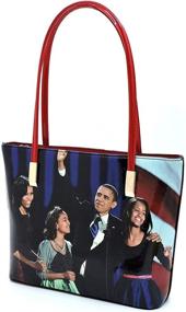 img 2 attached to 👜 Michelle Printed Handbags & Wallets: Perfectly Coordinated Women's Tote Collection!