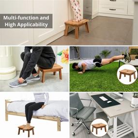 img 2 attached to 🏡 Enhance Your Home with BEEFURNI Rectangular Footstool: Decorative, Multifunctional, and Perfect for Kids' Home Store