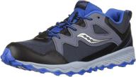 saucony peregrine shield 2 sneakers for kids - durable and stylish footwear for all-terrain adventures logo