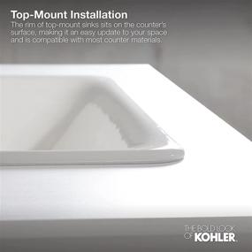 img 1 attached to 🚽 KOHLER Archer K-2355-0 Undermount Bathroom Sink, White
