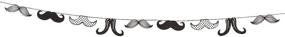 img 1 attached to 🎉 Mustache Party Garland: Fun and Stylish Hanging Decor for Festive Celebrations