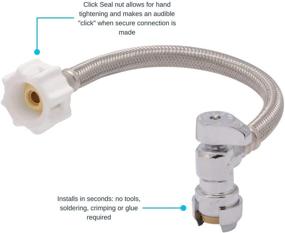 img 3 attached to SharkBite Connector: Durable Braided Stainless for Plumbing, Hydraulics & Pneumatics