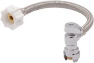 sharkbite connector: durable braided stainless for plumbing, hydraulics & pneumatics logo