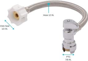 img 2 attached to SharkBite Connector: Durable Braided Stainless for Plumbing, Hydraulics & Pneumatics