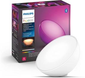 img 4 attached to 💡 White Portable Dimmable LED Table Lamp - Philips Hue Go, with Bluetooth & Zigbee Connectivity for Color Control