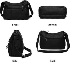 img 1 attached to Stylish Crossbody Pocketbooks: Soft PU Leather Shoulder Bags for Women