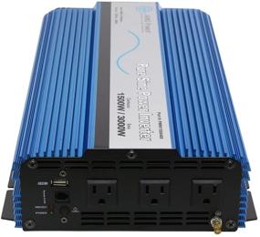 img 2 attached to 💡 AIMS Power PWRI150048S: 48V Pure Sine Inverter - 1500W Continuous Power, Surge Power, USB Port, Triple AC Receptacles