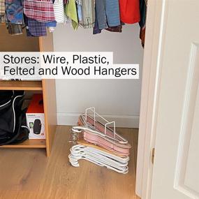 img 1 attached to 🧺 Evelots Hanger Organizer - 50 Each - Wall/Free Standing - Laundry/Closet - Set of 2