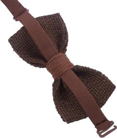 img 1 attached to 🎩 Hessian House Pre-Tied Bow Tie - Stylish Men's Accessories for Dapper Looks