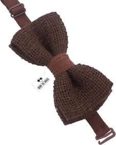img 2 attached to 🎩 Hessian House Pre-Tied Bow Tie - Stylish Men's Accessories for Dapper Looks
