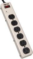 tripp lite pm6sn1: commercial-grade metal power strip with 6 outlets & 6ft cord – reliable surge protector logo