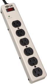 img 1 attached to Tripp Lite PM6SN1: Commercial-Grade Metal Power Strip with 6 Outlets & 6ft Cord – Reliable Surge Protector