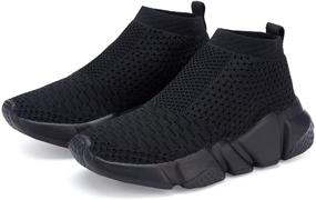 img 4 attached to π Lightweight Athletic Girls' Shoes: Hetios Walking Sneakers for Sporty Activities