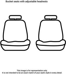 img 2 attached to Carhartt SeatSaver Custom Seat Covers for Ford F-250/350 - 1st Row Bucket Seats, Gravel Grey (SSC2516CAGY)