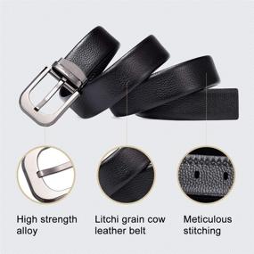 img 2 attached to CARDANRO Genuine Leather Single Elegant Men's Accessories and Belts