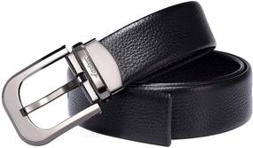 img 3 attached to CARDANRO Genuine Leather Single Elegant Men's Accessories and Belts