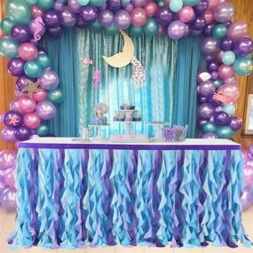 img 4 attached to Leegleri Mermaid Rectangle Wedding Birthday