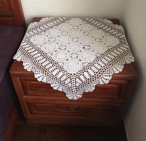 img 3 attached to Hetao Handmade Crochet Tablecloth Doilies Food Service Equipment & Supplies