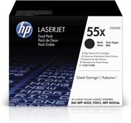 🖨️ high yield hp 55x ce255xd toner cartridges in black for hp laserjet enterprise 525, p3015, and hp laserjet pro m521 logo