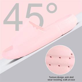 img 3 attached to 🩴 Pillow Slides Slippers for Women and Men – Massage Shower Bathroom Slipper, Non-Slip Quick Drying Open Toe Super Soft Sandals with Thick Sole – Perfect House Slipper for Indoor & Outdoor Use