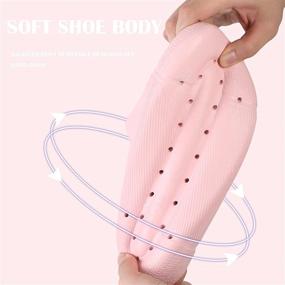 img 1 attached to 🩴 Pillow Slides Slippers for Women and Men – Massage Shower Bathroom Slipper, Non-Slip Quick Drying Open Toe Super Soft Sandals with Thick Sole – Perfect House Slipper for Indoor & Outdoor Use