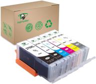 🖨️ high yield supricolor pgi-270xl cli-271xl ink cartridges, 6-pack compatible with pixma ts8020, pixma ts9020, pixma mg7720 printer (with gray) logo