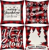 acerich christmas pillow farmhouse cushion logo