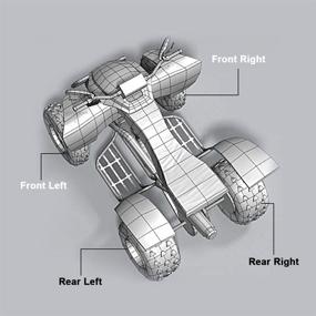 img 2 attached to 🔧 ECCPP Вал ШРУСа: сборка заднего левого и правого вала для Arctic Cat 400/500/650/700/1000 2004-2010 (2 шт.) - Полная и надежная