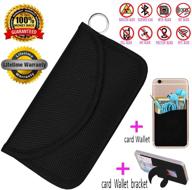 🔒 top-rated faraday bag: ultimate privacy protection for cell phones & car key fobs – anti-spying, anti-tracking, gps & rfid signal blocker bag with data security – black logo