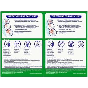 img 3 attached to 🦷 Pack of 2, Polident 3 Minute Antibacterial Denture Cleanser - 120 ea