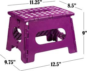 img 3 attached to Folding Step Stool Lightweight Bathroom Kids' Furniture, Decor & Storage