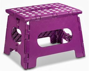 img 4 attached to Folding Step Stool Lightweight Bathroom Kids' Furniture, Decor & Storage