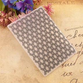 img 3 attached to Enhance Your Paper Crafts with KWELLAM Lattice Plastic Embossing Folders