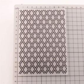 img 2 attached to Enhance Your Paper Crafts with KWELLAM Lattice Plastic Embossing Folders