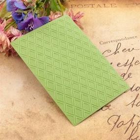 img 1 attached to Enhance Your Paper Crafts with KWELLAM Lattice Plastic Embossing Folders