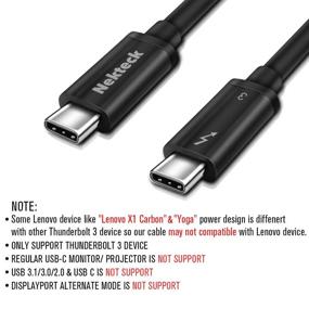 img 3 attached to 💥 Nekteck Active Thunderbolt 3 Cable - Thunderbolt 3 Certified 6.6ft (100W 40Gbps) for New MacBook Pro, Acer Aspire Switch, Dell XPS & More