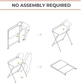 img 2 attached to 🖥️ SOFSYS Modern Folding Desk: Compact Solution for Small Spaces, Gaming, Writing, and Home Office Organization with Industrial Metal Frame and Premium Desktop Surfaces (Oak/White)