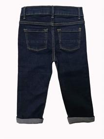 img 3 attached to High-Quality Little Boys' Adjustable Straight Fit Jeans for a Perfect Fit