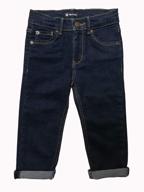 high-quality little boys' adjustable straight fit jeans for a perfect fit logo