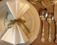 🍽️ lillian tablesettings premium white napkins – large 3-ply paper dinner napkins, 75 count logo