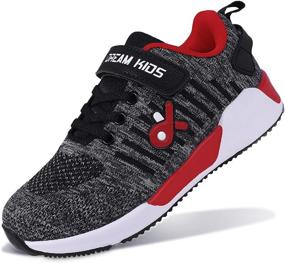 img 4 attached to Breathable Lightweight Running Sneakers for Casual Girls - Shoes