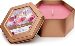 img 4 attached to 🕯️ Root Candles Honeycomb Traveler Tin Scented Beeswax Blend Candle, 4-Ounce, Pink Rosé - Enhanced SEO