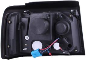 img 2 attached to AnzoUSA 111184 черные фары-проекторы с ореолом для Ford F-150/F-250/Bronco - боковой маркерный и стояночный свет (продается парами)