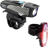 black lumina 900 boost front bicycle light with 900 lumens & sabre 80 rear bike light bundle logo