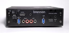 img 2 attached to 🎵 Современный Brennan B2 2TB Metal Hi-Fi: жесткий диск CD-риппера, хранилище и плеер с Sonos, Bluetooth, Spotify, YouTube, интернет-радио, стереоусилителем, NAS, Wav, Lossless (FLAC) и MP3.