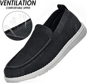 img 3 attached to ITAZERO Casual Boat Walking Stretch Slip Loafers Shoes Men's Shoes