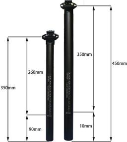 img 3 attached to GANOPPER 450mm Long Seatpost: Alloy Aluminium Micro Adjustable Head for MTB and Road Bicycles – 6